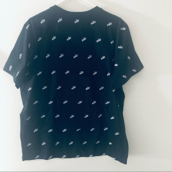 NIKE MEN’S BLACK -WHITE T-SHIRT.SIZE LARGE - Picture 2 of 5